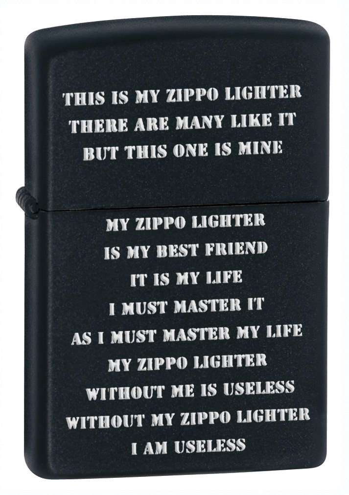 Zippo Card Lighter Black Matte Zippo Amazon.co.uk Sports & Outdoors