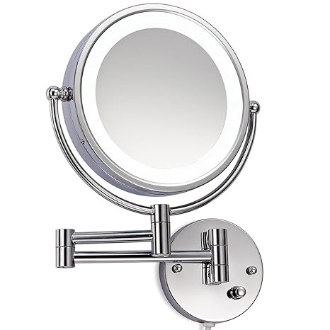 LOYWE LED Beleuchtet wunderschöne Kosmetikspiegel 1+7F, ohne Bohren LW36-NB