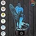 3D Optical Illusion Night Light - 7 LED Color Changing Lamp - Cool Soft Light Safe For Kids - Solution For Nightmares - Disney Fairy Tinker Bell Peter Pan