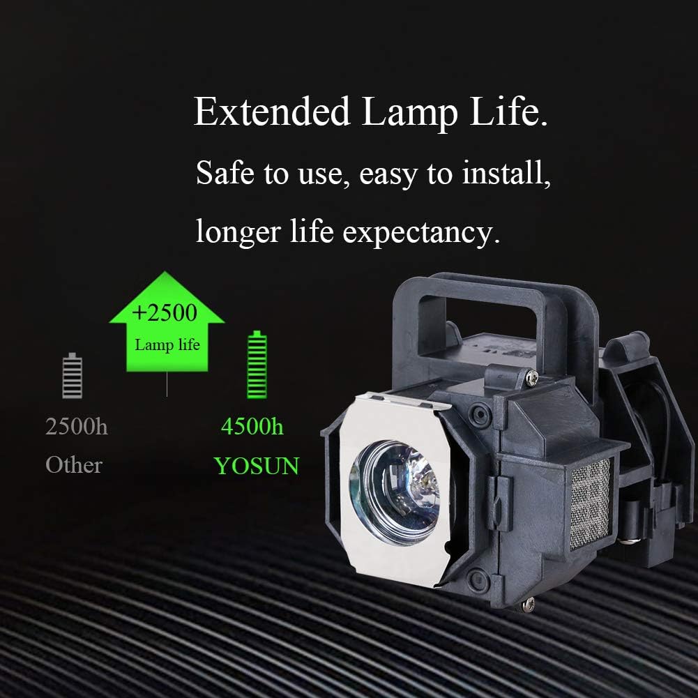 YOSUN V13h010l49 Replacement lamp Bulb for epson elplp49 powerLite Home Cinema 8350 8345 8500ub 8700ub 8100 6100 6500ub 7100 7500ub Projector lamp with housing: Home Improvement