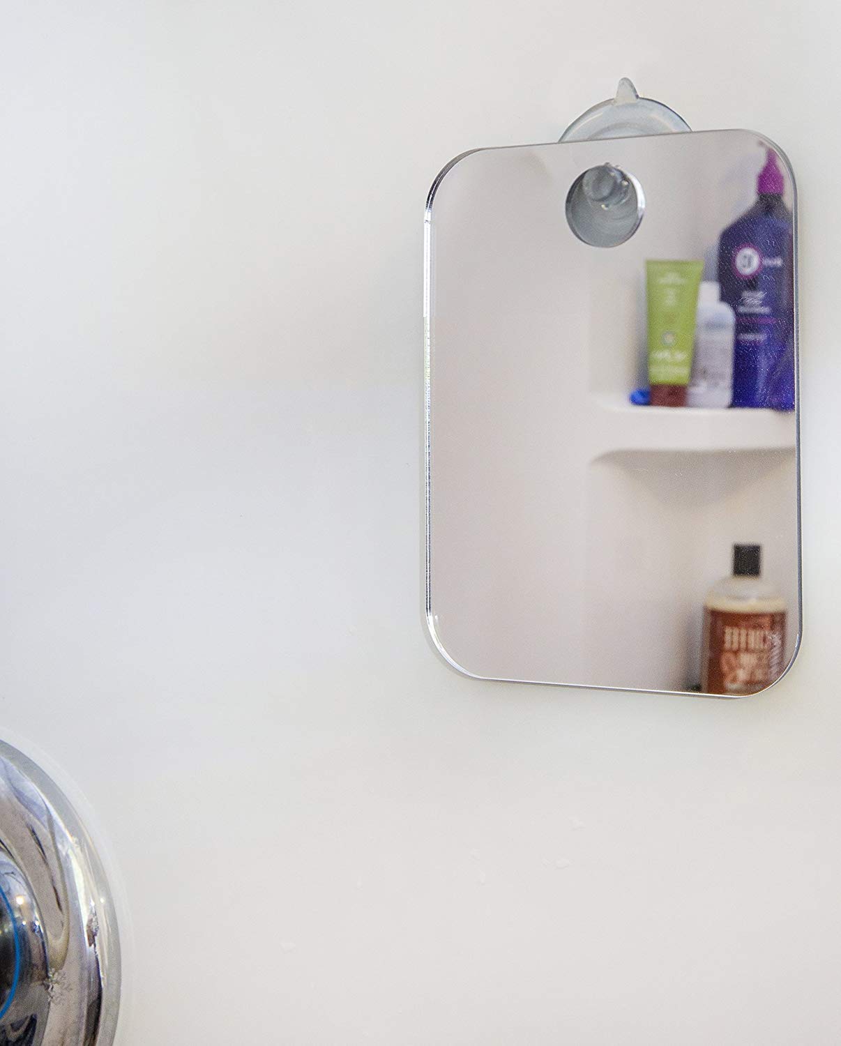 2 Pieces Fogless Shower Mirror, Anti-Fog Makeup Mirror, Shower Mirror Shave Makeup Fogless Mirror Lightweight Frameless Mirror with 3 Pieces Adhesive Hooks, 6.8 x 5.2 Inch : Beauty