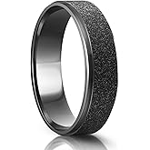 Lonage Stainless Steel Ring for Men Women Wedding Ring, Basic Flat Rings, Polished Matt Finish Ring