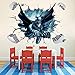 Fangeplus(TM DIY Removable 3D Batman Broken Wall Hole View Art Mural Vinyl Waterproof Wall Stickers Kids Room Decor Nursery Decal Sticker Wallpaper 35.4''x23.6''