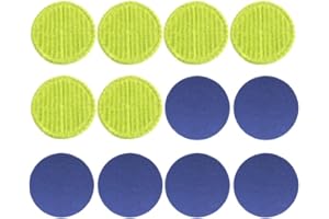 Washable Mop Replacement Cloths 12 Pack, 6.3'' Round Edge Microfiber Pads For Electric Mop, Soft & Scratch-Free For Home/Kitc
