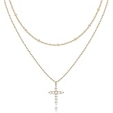 PAVOI 14K Gold Plated Layering Necklaces | Stylish Minimalist Design Pendant Necklaces | Butterfly, Heart, Lock, Evil Eye, Coin, Lightning Bolt, Circle, Cross Pendants for Women - Valentines Day Trendy Jewelry