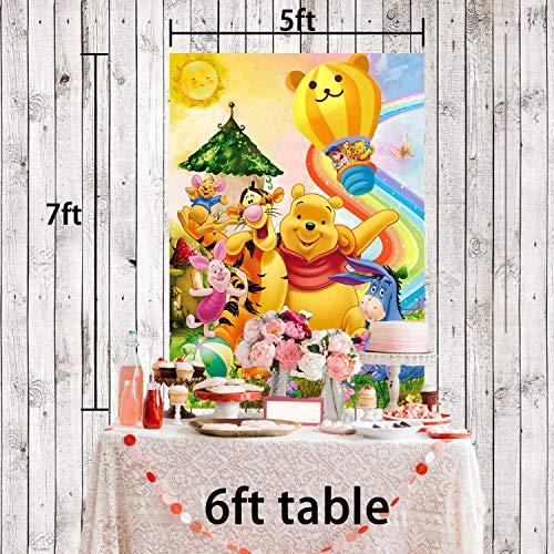 Winnie The Pooh Backdrop Baby Shower 1st Birthday Party Supplies