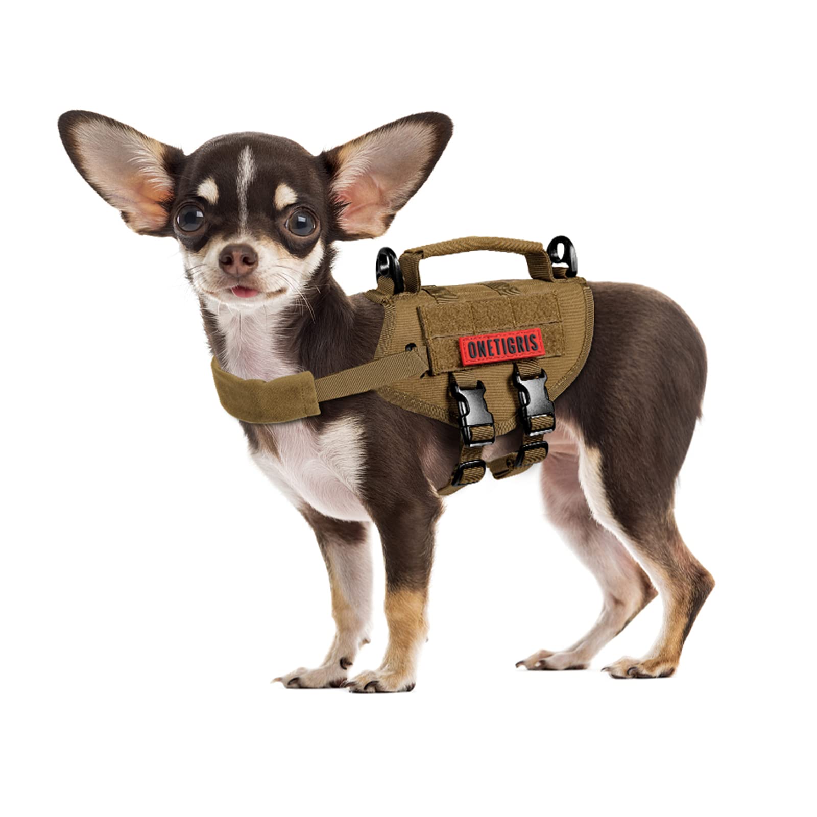 Photo 1 of Tactical Dog Harness, Milltary Dog Vest with Durable Vertical Handle for XXS Puppy Dog