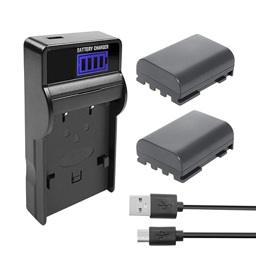 TURPOW Pack 1700mAh NB-2L NB-2LH Battery Charger Compatible with