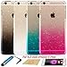 KooJoee Hard Plastic Skin Back Cover for iPhone 6 Plus - 4 Pack - 3D Clear Rain Drops