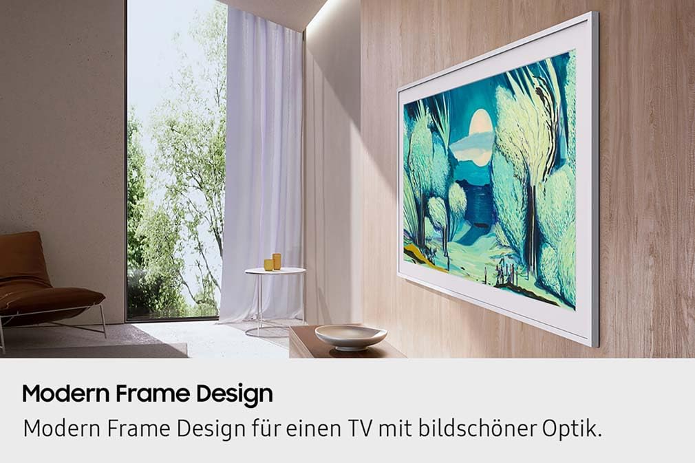 Samsung The Frame LS03F 4K QLED 65 Zoll (163 cm) UHD Fernseher, Modern Frame Design, NQ4 AI Gen2 Prozessor, Art Mode, Artful Picture Quality, One Connect Kabel, Samsung Vision AI Smart TV 6
