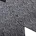 Epoint EGC1B02D-XL Grey Black Patterned Urban Gift Waistcoat Woven Microfiber Gift Ideas for Husband X-Large Vest