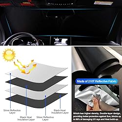 KUST Custom Fit Windshield Sun Shade for 2007-2011