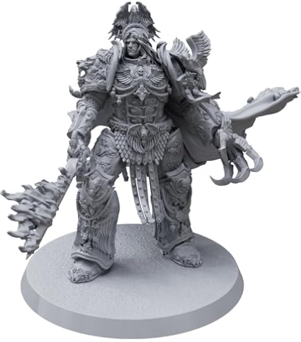 Figurine Horus Lupercal Space Wolves – Primarch Personnalisé En Résine 3D, échelle Officielle W40k, Pour Collectionneurs Et Joueurs