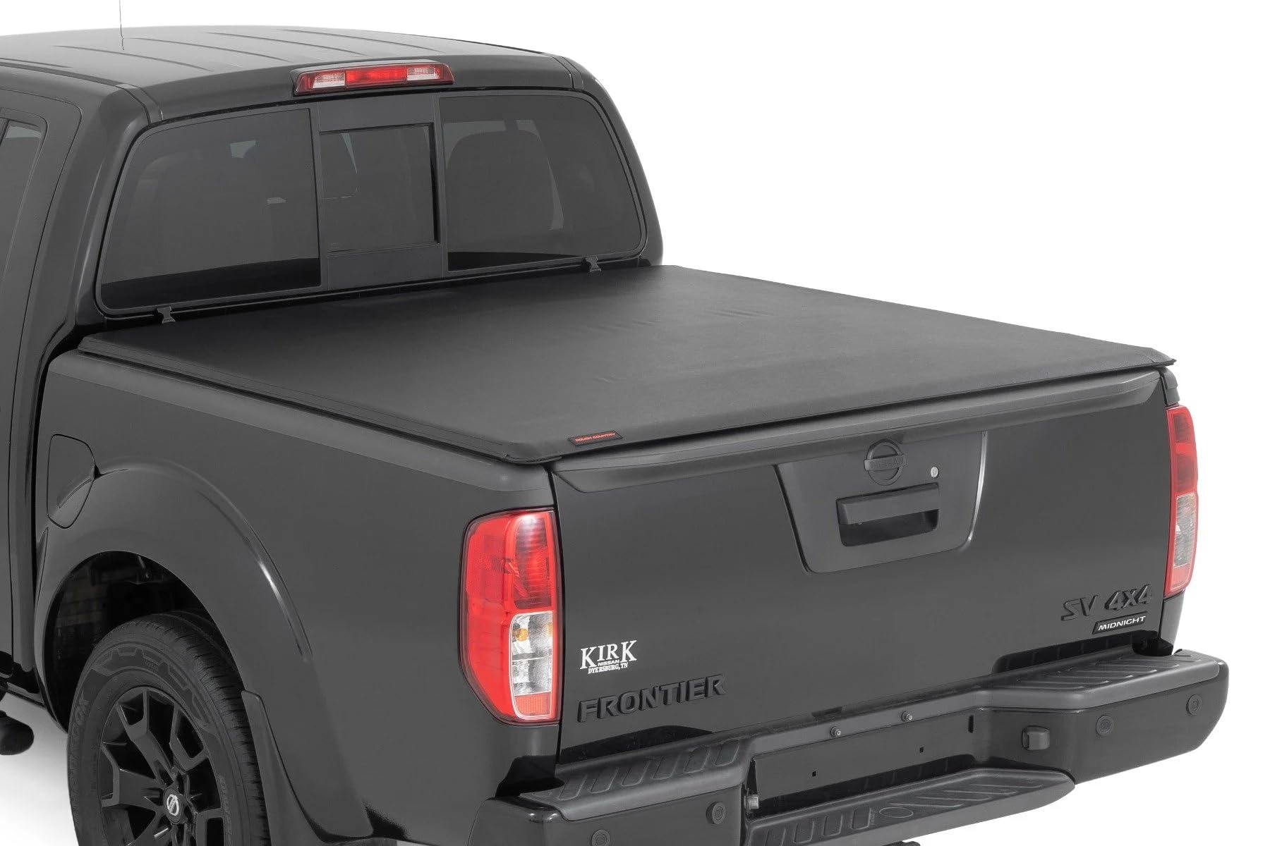 Photo 1 of *****FOR PARTS ONLY/ RIPPED***** Rough Country Soft Roll Up Truck Bed Tonneau Cover for Nissan Frontier (2005-2021) - Fits 5' (60") Bed, Weather-Resistant, Roll Up Bed Cover