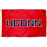UCONN Athletic Red College Flag