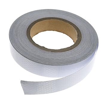 Reflektorband Silber 2.5cm x 25m Reflektorfolie Warnung Selbstklebend Klebeband