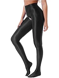 TiaoBug Womens Glossy Oil Yoga Pants Tights