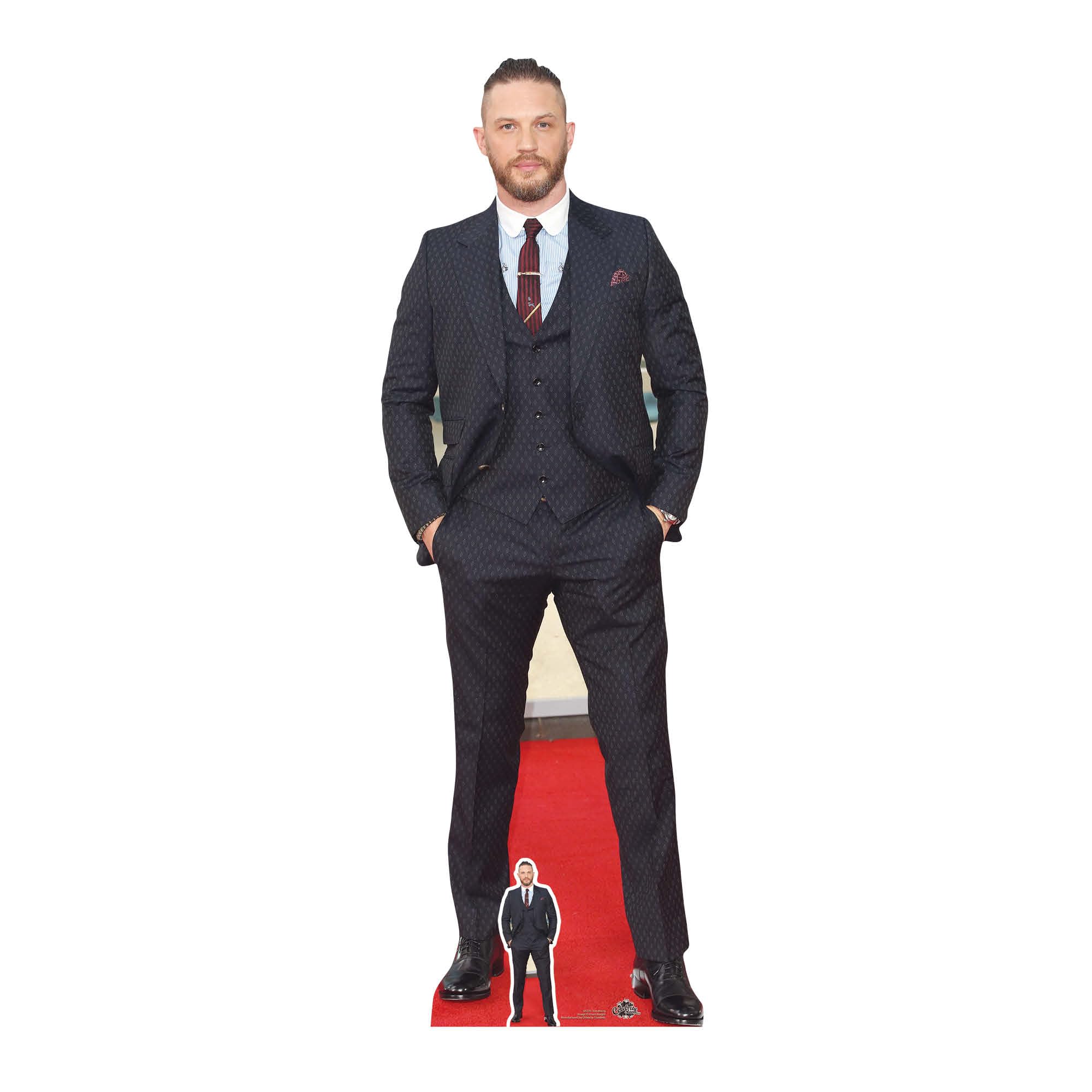 STAR CUTOUTS CS731 Tom Hardy Dapper Suit and Haircut, Cardboard, Multi-Colour, 3 x 59 x 175 cm