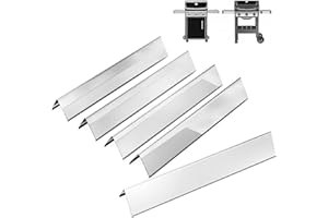 DELSbbq 7636 Stainless Steel Flavorizer Bars for Weber Spirit 300 Gas Grills, Spirit E310 S310 E320 S320 E330 S330 Gas Grills with Front Mounted Control Panels, 15.3 inch