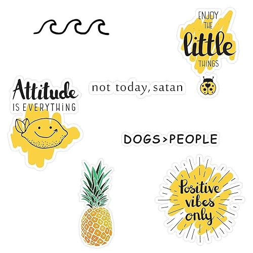 Vsco Cute Stickers for Hydro flasks[10pcs] Positive, Lovely
