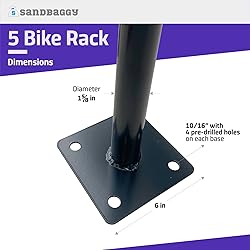 Sandbaggy Commercial Dual Loop Wave Bike Racks - 5