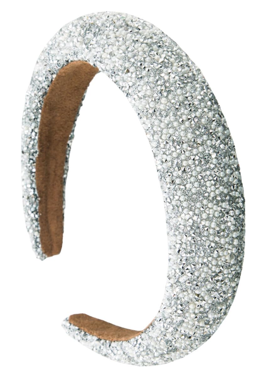 scicent Women Hairbands Shiny Silver Rhinestone Hair Band Sparkle Crystal Head Band Bling Glitter Dressy Head Hoops Fashion Formal Headbands for Girls 25415 — image 1
