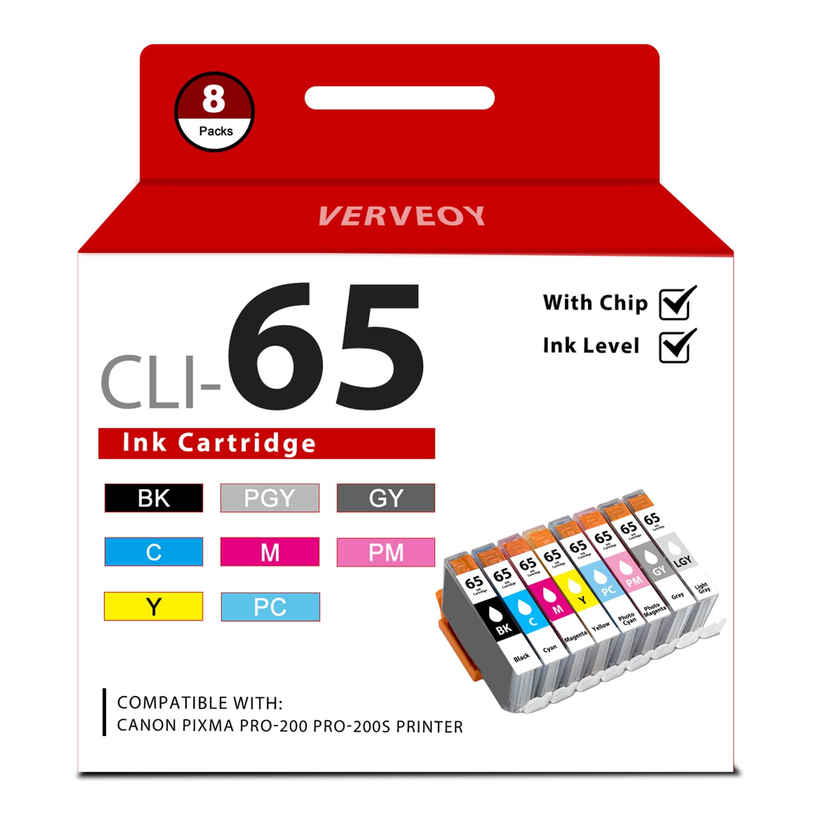 CLI-65 8-Color Ink Value Pack Replacement for Canon