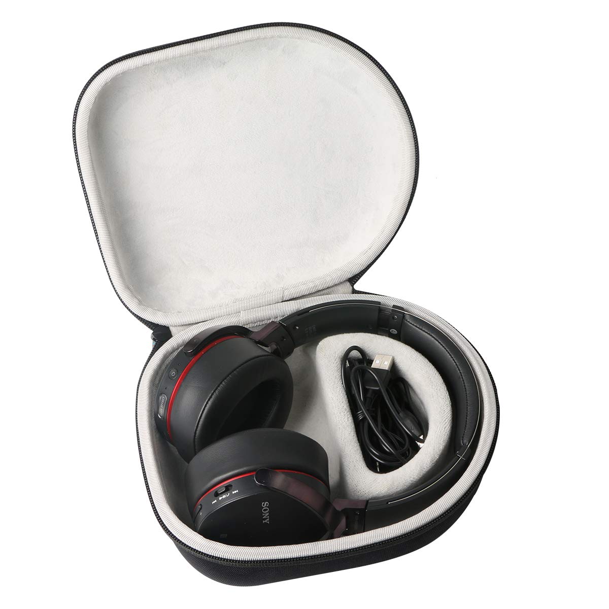 Khanka Hard Universal Headphone Case for Sony/Audio-Technica/Xo Vision/Behringer/Beats/Photive/Philips/Bose/Maxell/Panasonic and More Headphones.(case only)