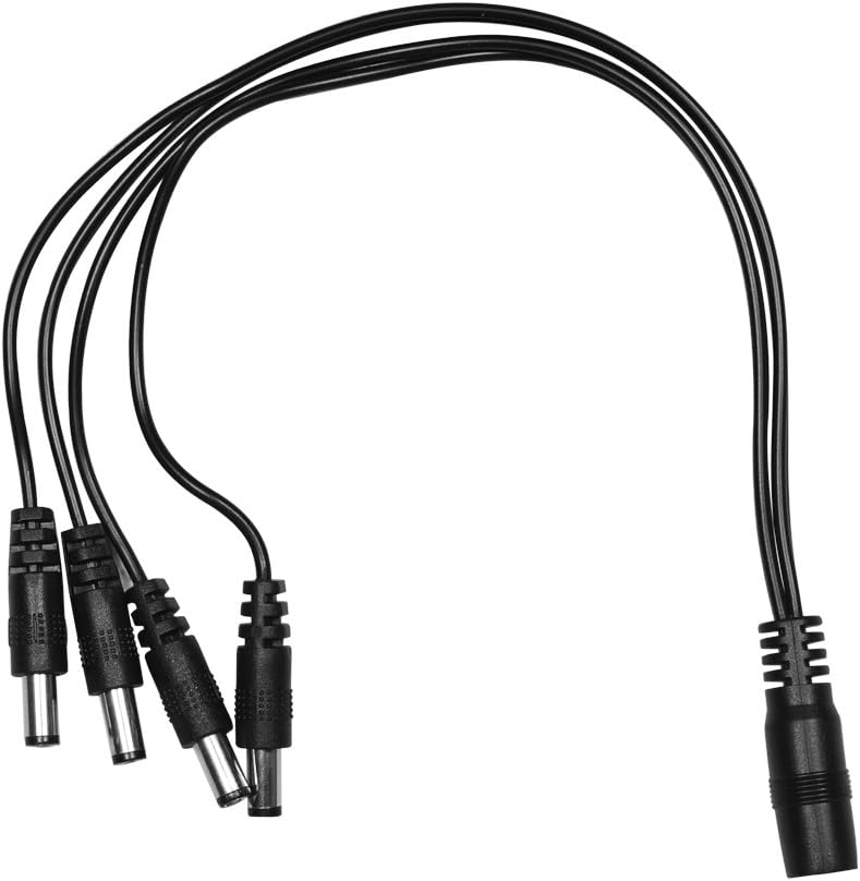 SMONET 1 to 4 Power Splitter Cable for 4/8 Channel AHD Security Camera System