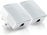 TP-Link TL-PA4010KIT V1.20 600 Nano Powerline Adapter Starter Kit, No Configuration Required, UK Plug - Pack of 2
