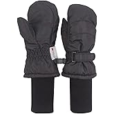 XTACER Kids Ski Snow Mittens Gloves Snowboard Winter Warm Cold Weather Gloves for Boys Girls Children