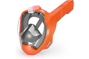 Full Face Snorkel Mask Adults-Avokadol Snorkeling Gear for Kids and Adults,180° Panoramic View Anti-Fog Anti-Leak Dry Top Set with Adjustable Straps/Camera Mount, for Beginner.