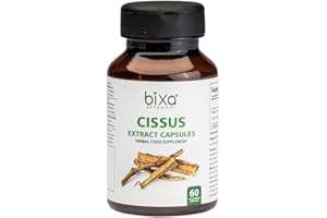bixa BOTANICAL Cissus Extract Capsules (Cissus Quadrangularis/Hadjod) | Ayurvedic Natural Herbal Supplement (60 Veg Capsules (Pack of 1))