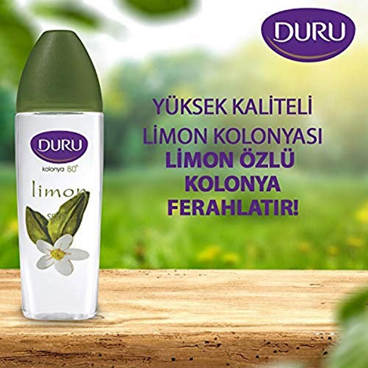Duru Kolonya Lemon, Turkish fragrance water, eau de kolonya, Zitrone, 200 ml (Pack of 1)