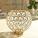 VINCIGANT Gold Decorative Bowl Candle Holders for Wedding Home Decor Dining Room Table Centerpieces,Sparkly Tea Light Candle Holders/Candelabra Vase for Christmas New Year Gifts