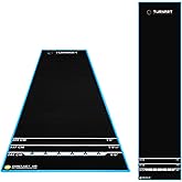 Turnart Darts Dart Mat-Darts Accessories Non Slip Carpet with Throw Line | Oche Mat with Soft Tip and Steel Tip Throw Line Distances-Dart Board Accessories