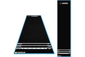 Turnart Darts Dart Mat,Darts Accessories Non Slip Carpet with Throw Line,Oche Mat with Soft Tip and Steel Tip Throw Line Distances,Dart Board Accessories