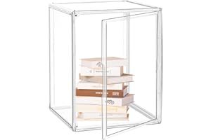 1 Pack XXX-Large Clear Acrylic Display Case 17.7''x13''x13'' Tall Boot & Shoe Box Extra Large Figure Collectibles Showcase Ha