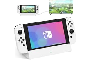 RuntoGOL TV Docking Station for Switch,Portable Switch OLED Charger Stand Support 4K HDMI Output, Replacement for Official Nintendo Switch Base,Switch Dock with HDMI and 3 USB Ports