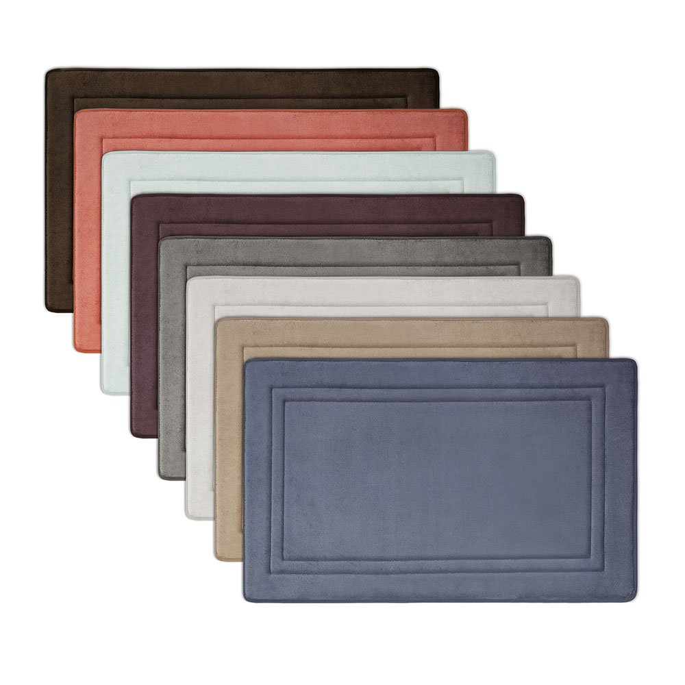 MICRODRY 10878 Quick Drying Memory Foam Bath mat with GripTex skid