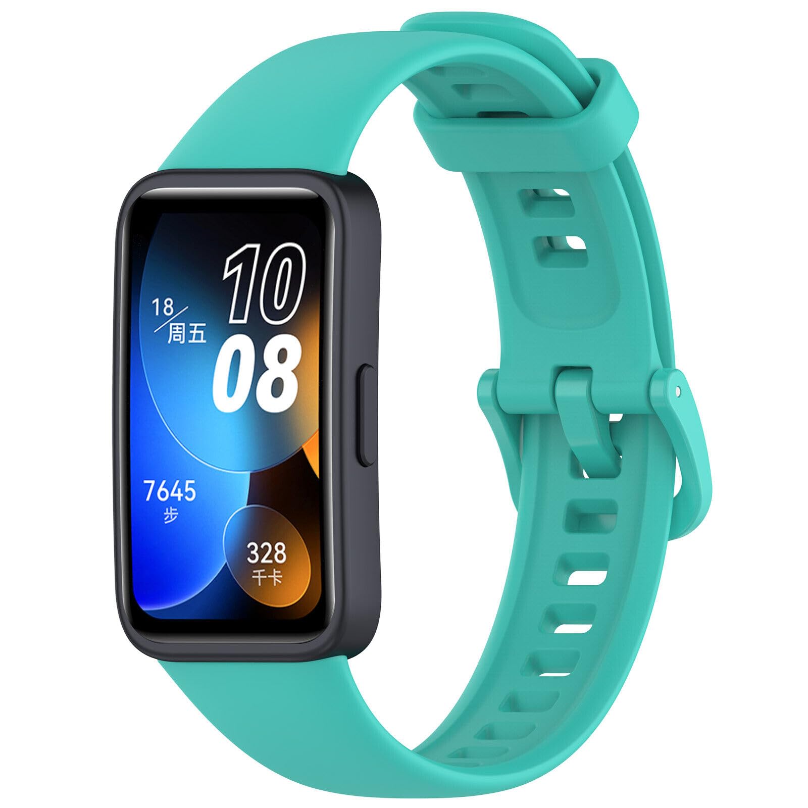 Panda Bobo For Huawei Band 8/Band 9 Replacement Silicone Sport Watch band Strap (Teal)