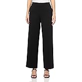 NIC+Zoe Womens 30.5" Drapey Ponte Wide Leg Pant