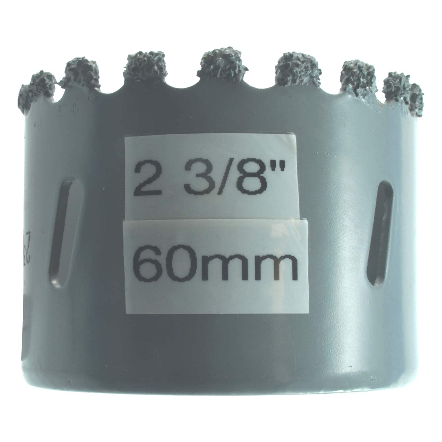 60mm Carbide Hole Saw Bit 2 3/8 in Masonry Hole Saw For Brick 60mm Hole Saw for Fiberglass Plaster Ceramic Wall Tile Cement BackerBoard and Plasteboard for Recessed Lights and Piping