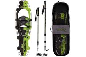 Yukon Charlie's Sherpa Snowshoe, Snowshoes for Men & Women, Snowshoeing Kits for All Skill Levels, Multiple Sizes & Models