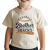 Baseball Shirt for Toddler Boys Funny Baseball Brother T-Shirt Kids Summer Baseball Lover Short Sleeve Cotton Top