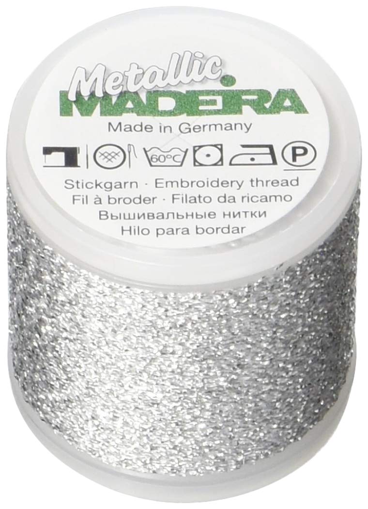 Madeira Thread, polyamide, # 041 Silver, 40wt/220 yd