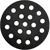 Quantfire 6.5" Cast Iron Bottom Fire Grate, BBQ High Heat Charcoal Plate for S/Mini/Medium Big Green Egg Fire Grate Grill Charcoal Replacement Accessories