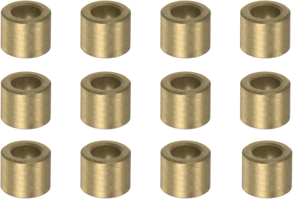 sourcing map 12pcs Sleeve Bearings 6mm Bore x 10mm OD x 10mm Length