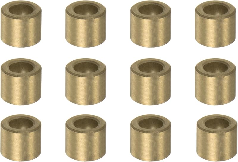 sourcing map 12pcs Sleeve Bearings 6mm Bore x 10mm OD x 10mm Length