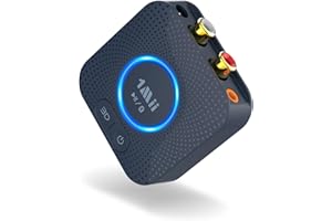 1Mii Bluetooth 5.3 Receiver for Home Stereo, aptX HD Bluetooth Audio Adapter for Music Streaming Sound System, 3.5mm AUX RCA,
